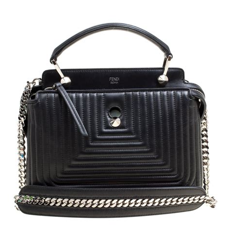 fendi dotcom click leather shoulder bag|fendi bags and prices.